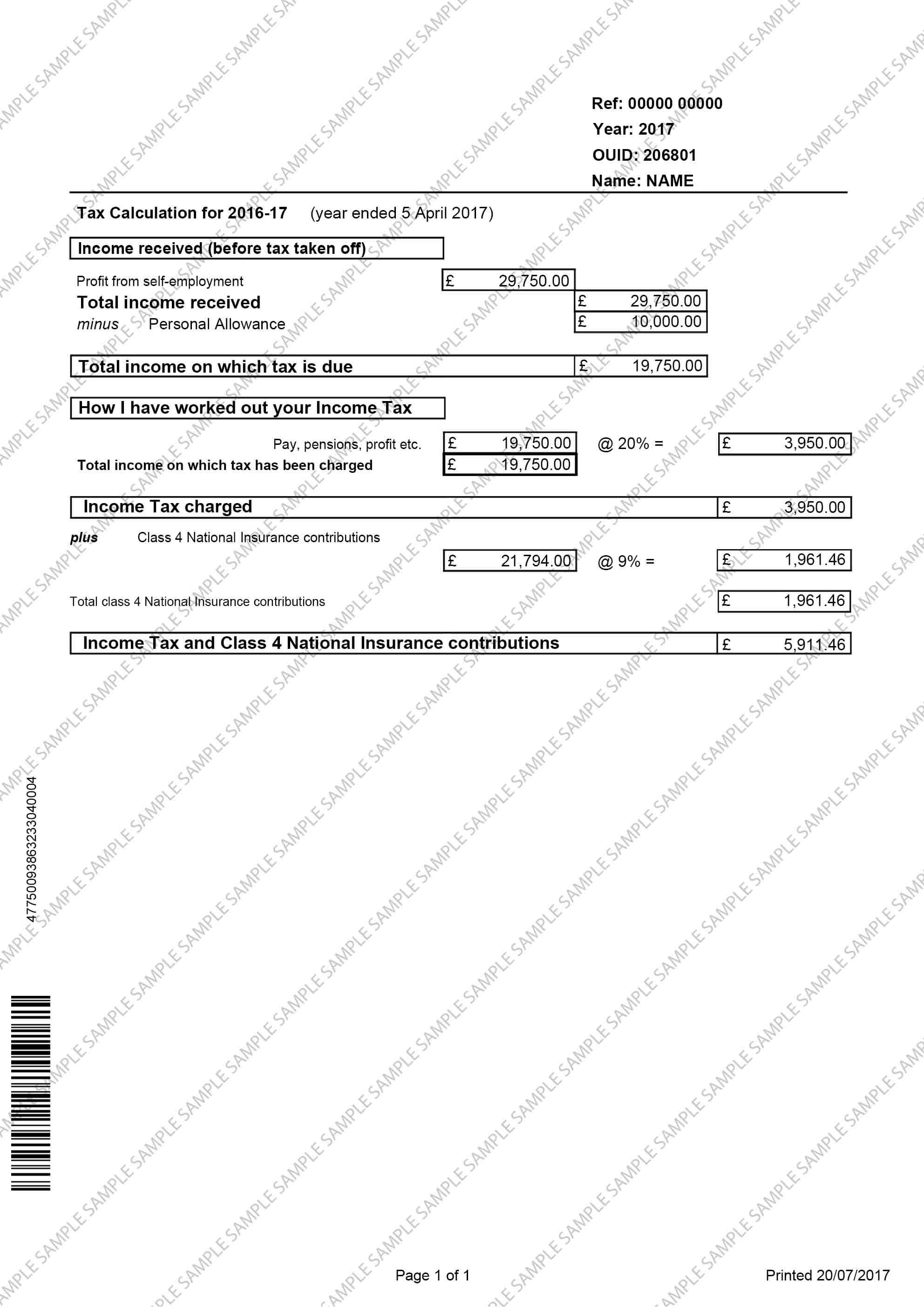 SA302 Design 1 Sample Document