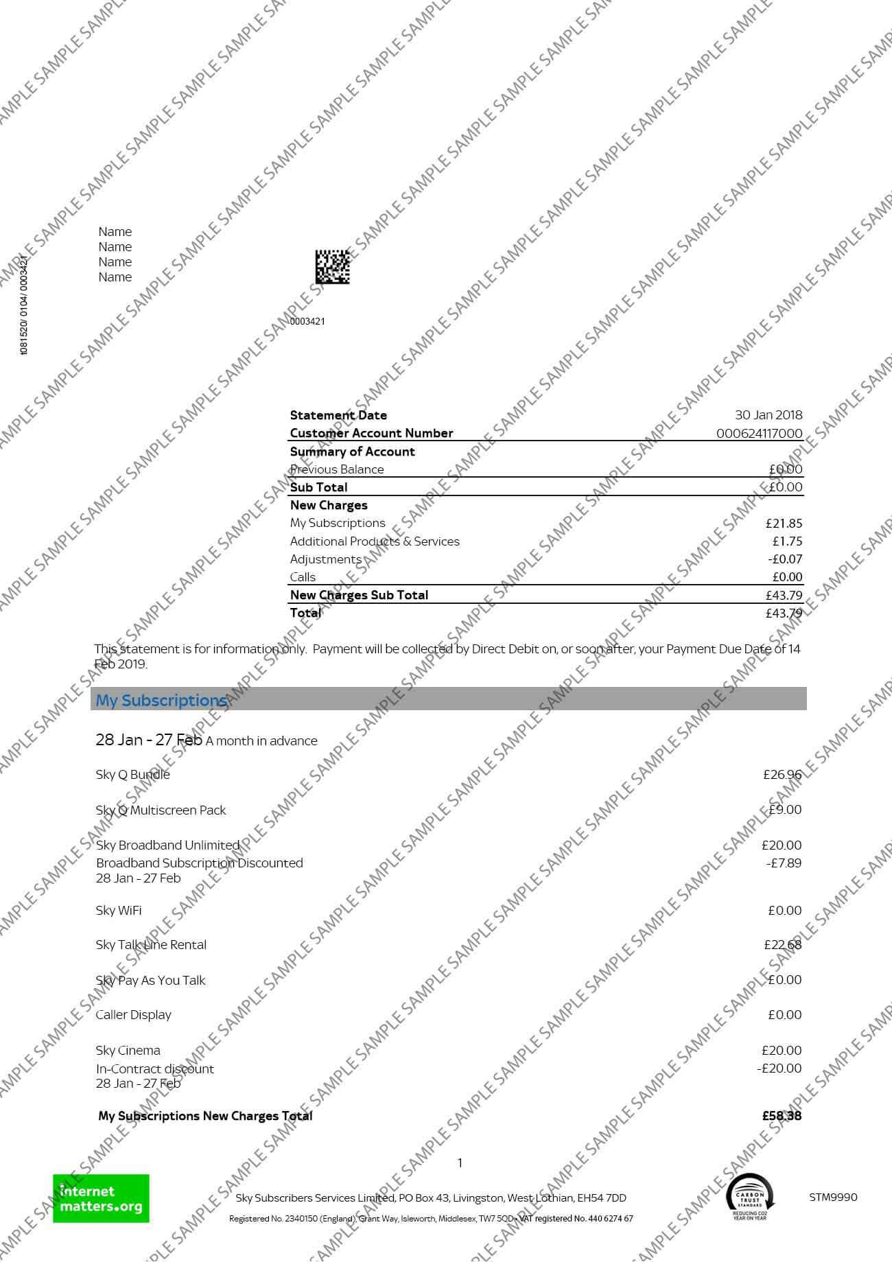 Sky Sample Document