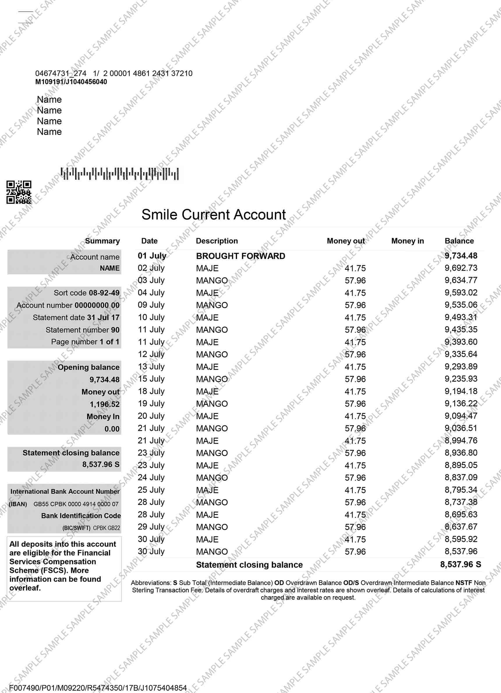 Smile Sample Document