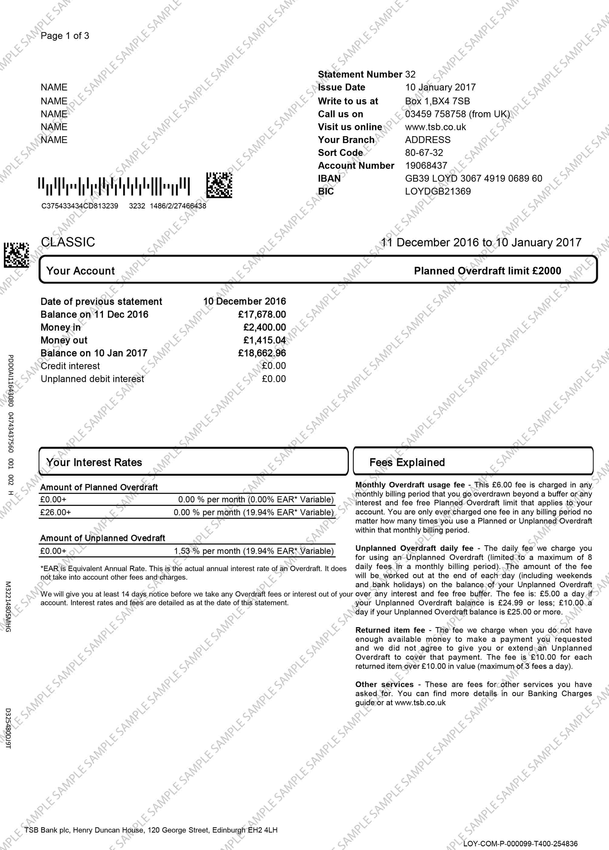 TSB Sample Document