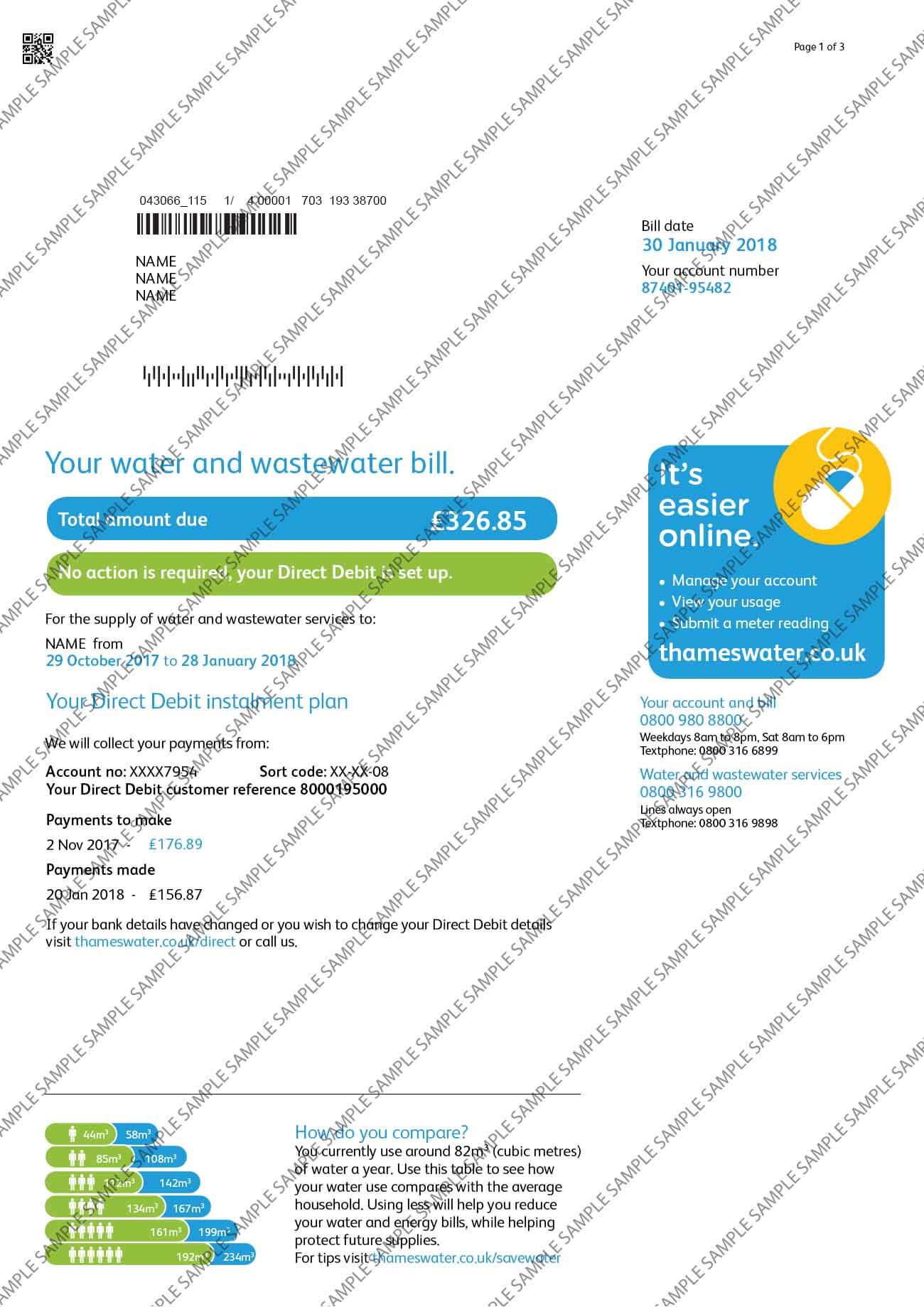 Thames Water Sample Document