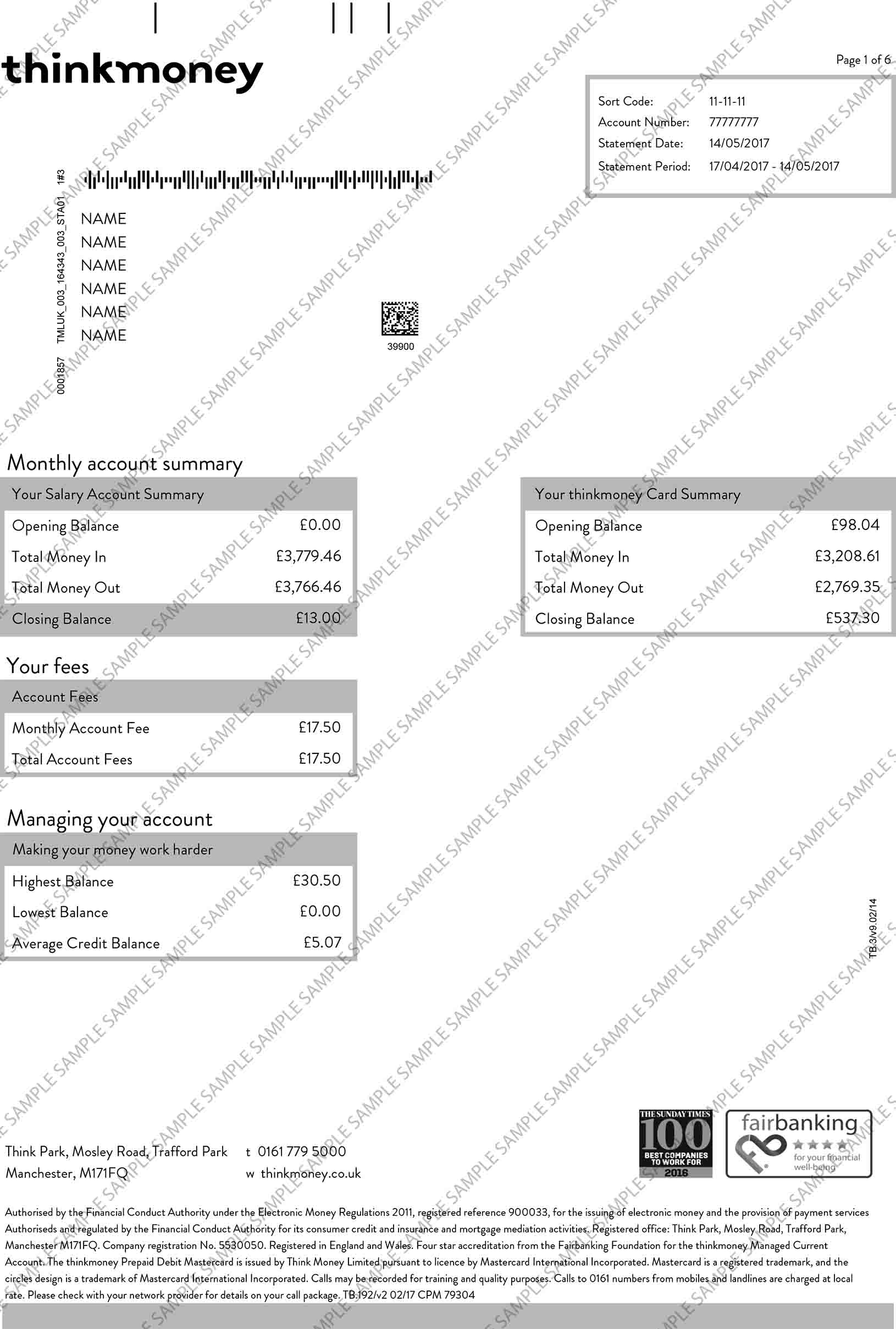 Think Money Sample Document