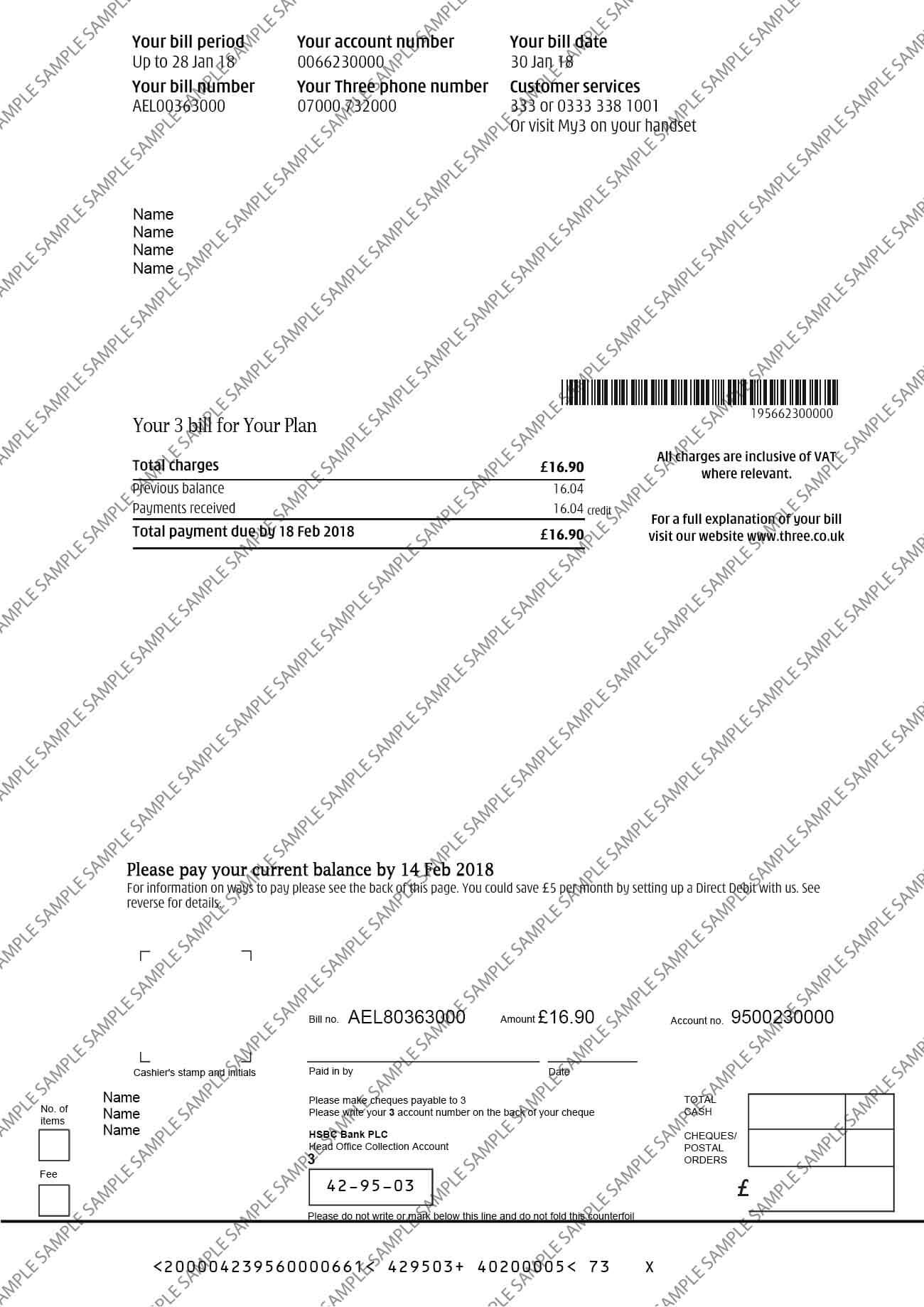 Three Sample Document