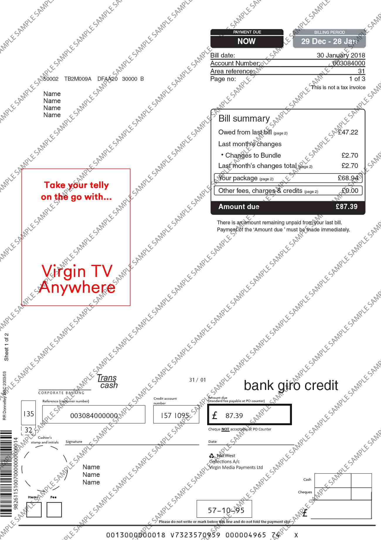 Virgin Sample Document