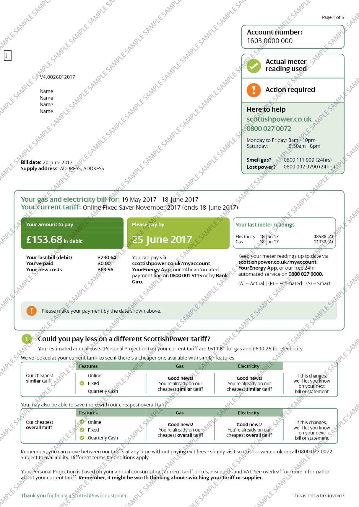 Scottish Power Sample Document